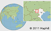 Savanna Style Location Map of Than Uyen, highlighted country