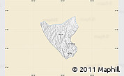 Classic Style Map of Than Uyen, single color outside