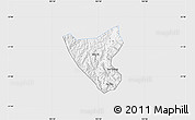 Silver Style Map of Than Uyen, single color outside
