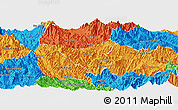 Political Panoramic Map of Than Uyen