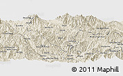 Shaded Relief Panoramic Map of Than Uyen