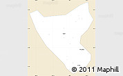 Classic Style Simple Map of Than Uyen, single color outside