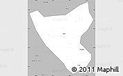 Gray Simple Map of Than Uyen