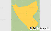 Savanna Style Simple Map of Than Uyen, single color outside