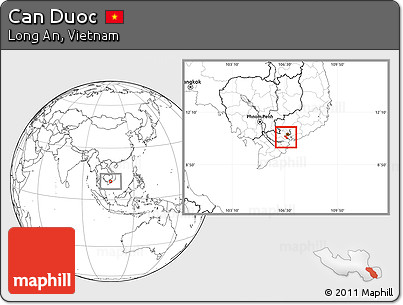 Blank Location Map of Can Duoc