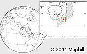 Blank Location Map of Can Duoc, highlighted country
