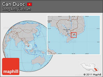 Gray Location Map of Can Duoc
