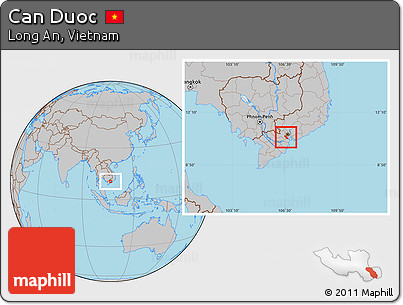 Gray Location Map of Can Duoc