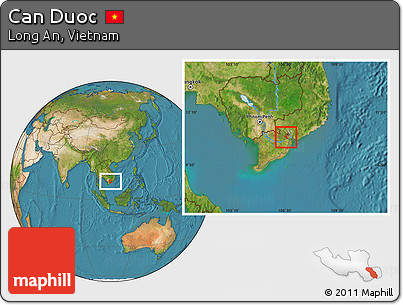 Satellite Location Map of Can Duoc