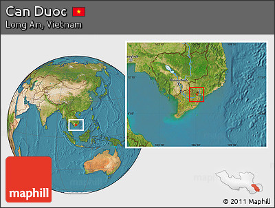 Satellite Location Map of Can Duoc