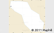 Classic Style Simple Map of Can Duoc, single color outside