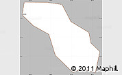 Gray Simple Map of Can Duoc, cropped outside