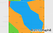 Political Simple Map of Can Duoc