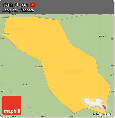 Savanna Style Simple Map of Can Duoc