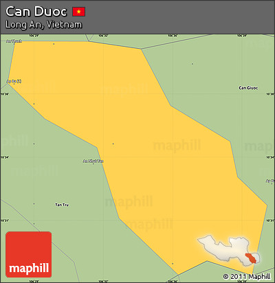 Savanna Style Simple Map of Can Duoc