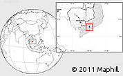 Blank Location Map of Can Giuoc, highlighted country