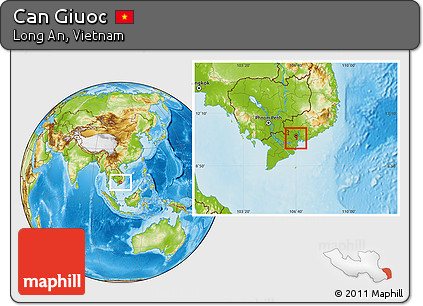 Physical Location Map of Can Giuoc