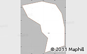 Gray Simple Map of Can Giuoc, cropped outside