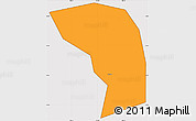 Political Simple Map of Can Giuoc, cropped outside