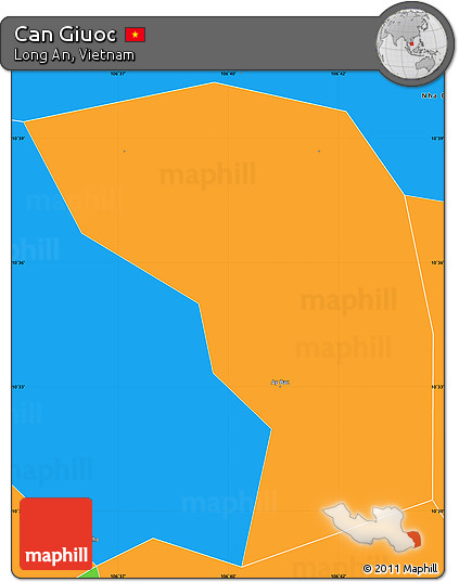 Political Simple Map of Can Giuoc