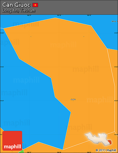Political Simple Map of Can Giuoc