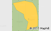 Savanna Style Simple Map of Can Giuoc, cropped outside