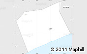 Silver Style Simple Map of Bac Lieu