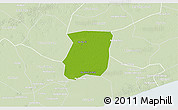 Physical 3D Map of Hong Dan, lighten