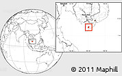 Blank Location Map of Hong Dan