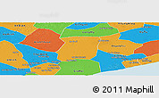 Political Panoramic Map of Hong Dan