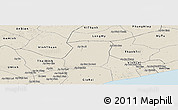 Shaded Relief Panoramic Map of Hong Dan
