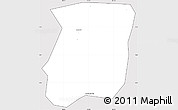 Silver Style Simple Map of Hong Dan, cropped outside