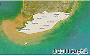 Shaded Relief 3D Map of Ngoc Hien, satellite outside