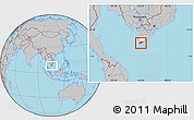 Gray Location Map of Ngoc Hien, highlighted parent region