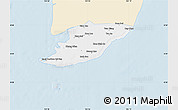 Classic Style Map of Ngoc Hien, single color outside