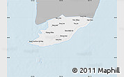 Gray Map of Ngoc Hien, single color outside