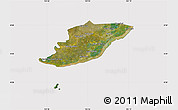 Satellite Map of Ngoc Hien, cropped outside
