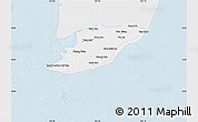 Silver Style Map of Ngoc Hien, single color outside