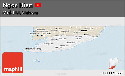 Classic Style Panoramic Map of Ngoc Hien