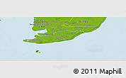 Physical Panoramic Map of Ngoc Hien