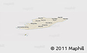 Shaded Relief Panoramic Map of Ngoc Hien, cropped outside