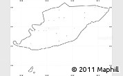 Blank Simple Map of Ngoc Hien, cropped outside, no labels