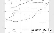 Blank Simple Map of Ngoc Hien, no labels