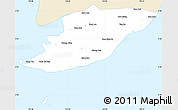 Classic Style Simple Map of Ngoc Hien, single color outside