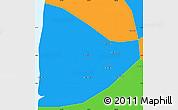 Political Simple Map of Tran Van Thoi