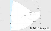 Silver Style Simple Map of Tran Van Thoi