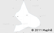Silver Style Simple Map of Anh Son, single color outside