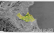 Satellite 3D Map of Nghi Loc, desaturated