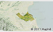 Satellite 3D Map of Nghi Loc, lighten