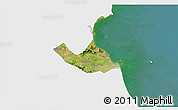 Satellite 3D Map of Nghi Loc, single color outside